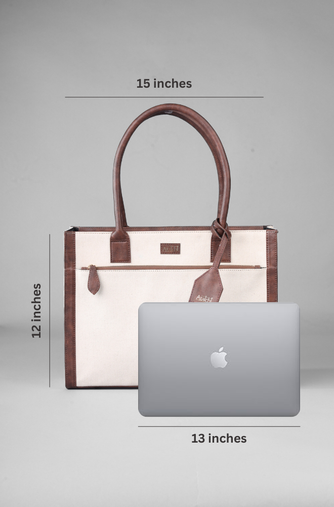 CARAMEL MOCHA TOTE WHITE
