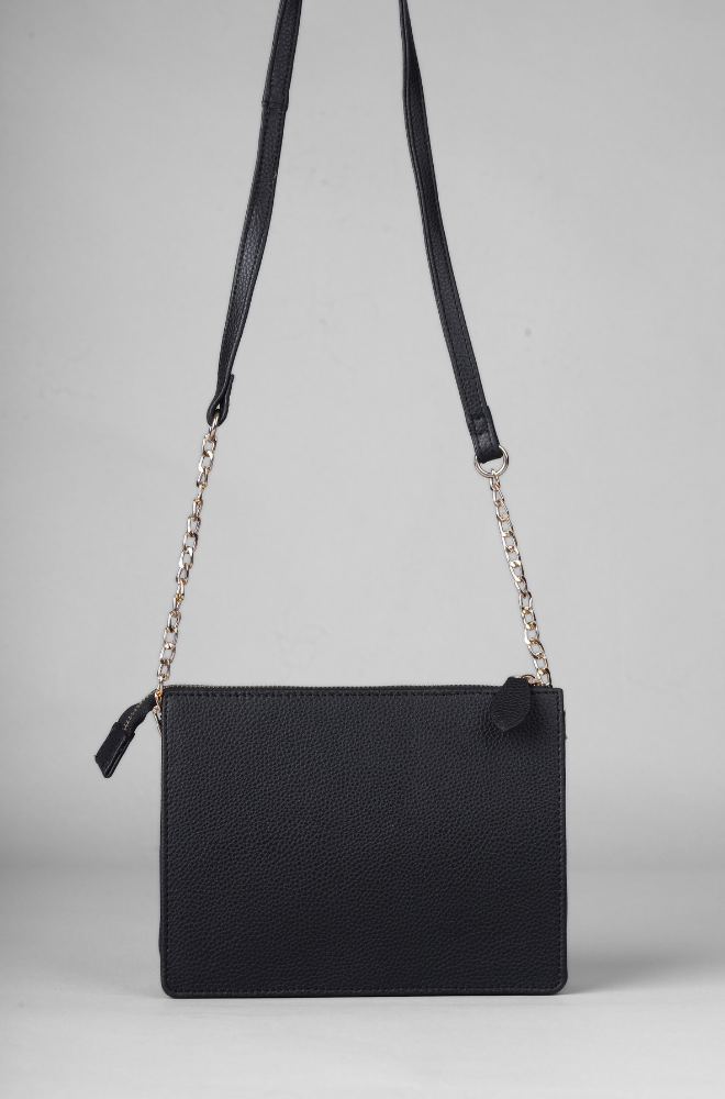 CROCO SLING BAG BLACK