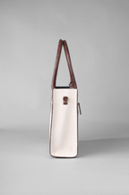 CARAMEL MOCHA TOTE WHITE