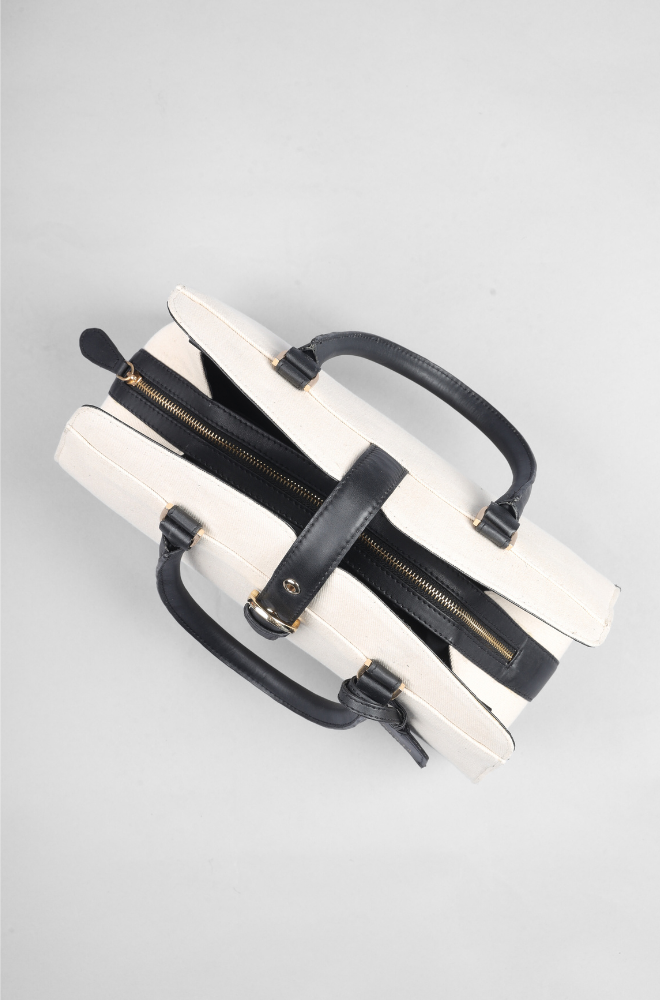 WALNUT HAND BAG BLACK