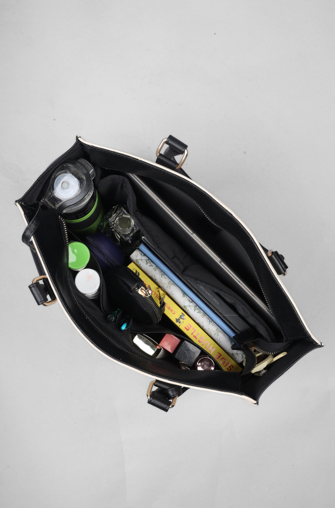 SHELLY TOTE BAG BLACK