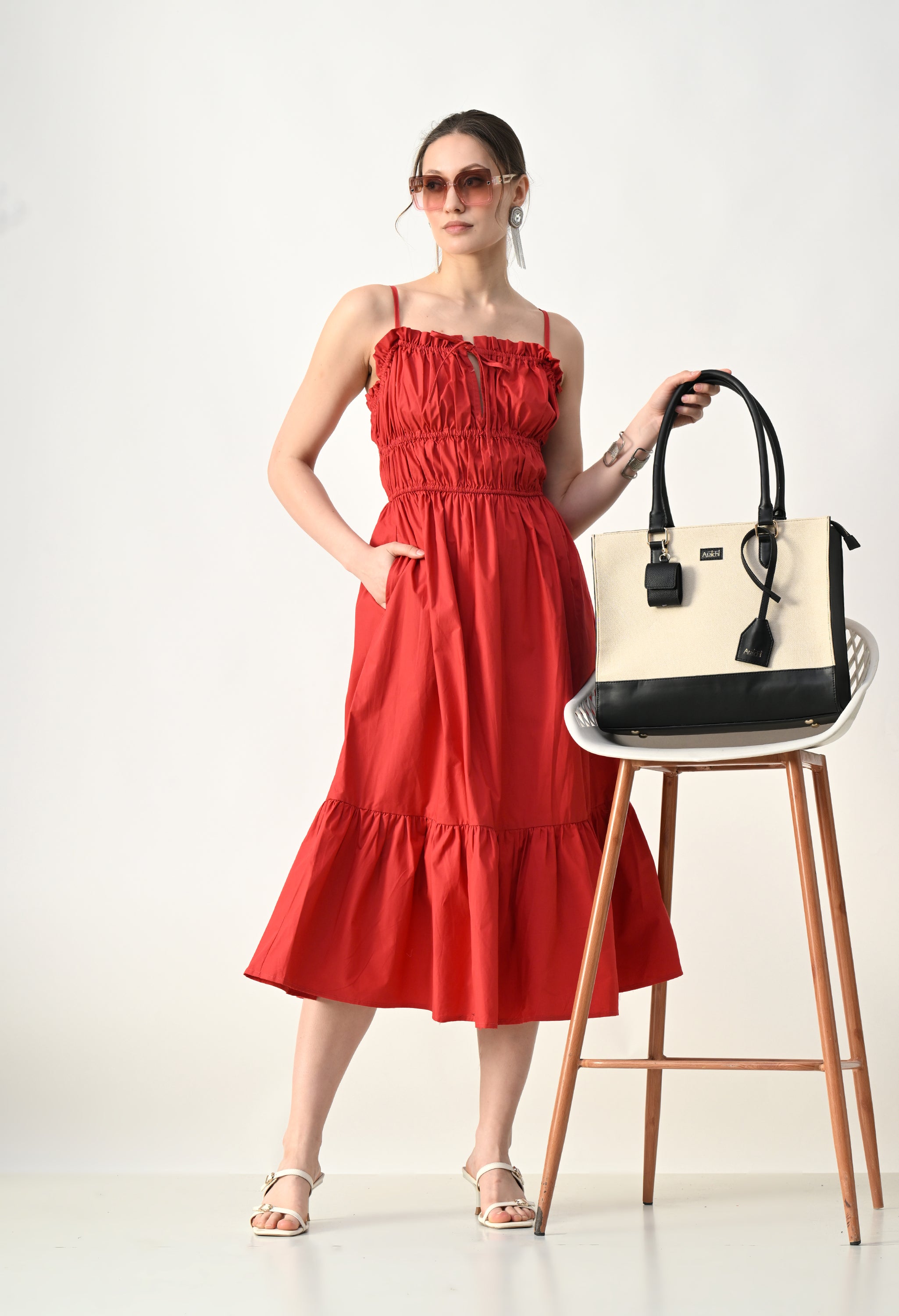 Garden Glow Dress Shelly Tote Bag Combo