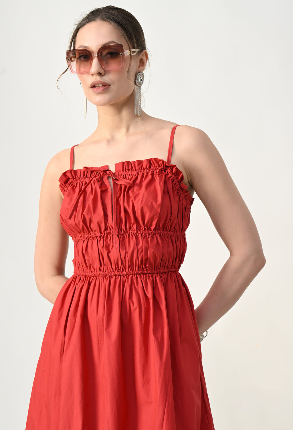 Garden Glow Dress Red