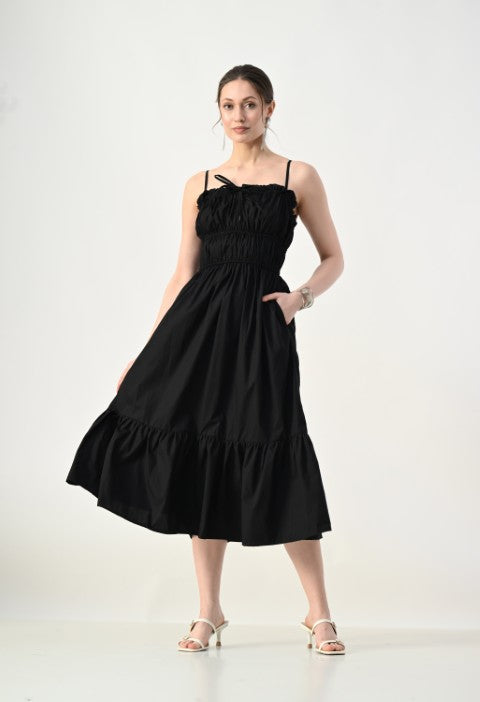 Garden Glow Dress Black