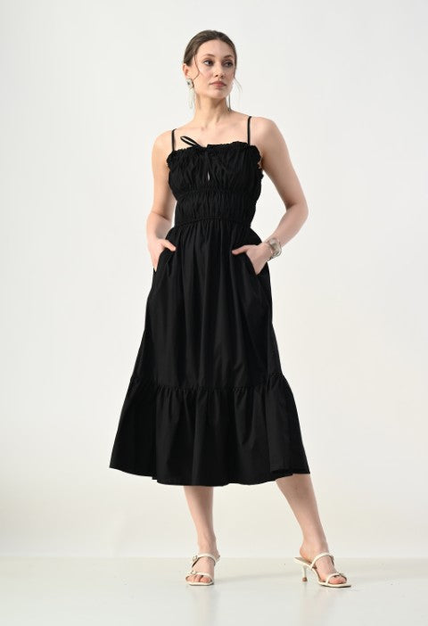 Garden Glow Dress Black