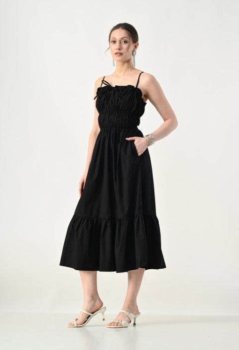Garden Glow Dress Black