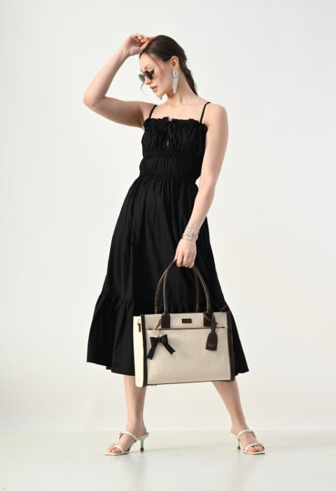 Garden Glow Dress Black