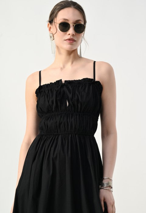 Garden Glow Dress Black