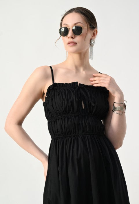 Garden Glow Dress Black