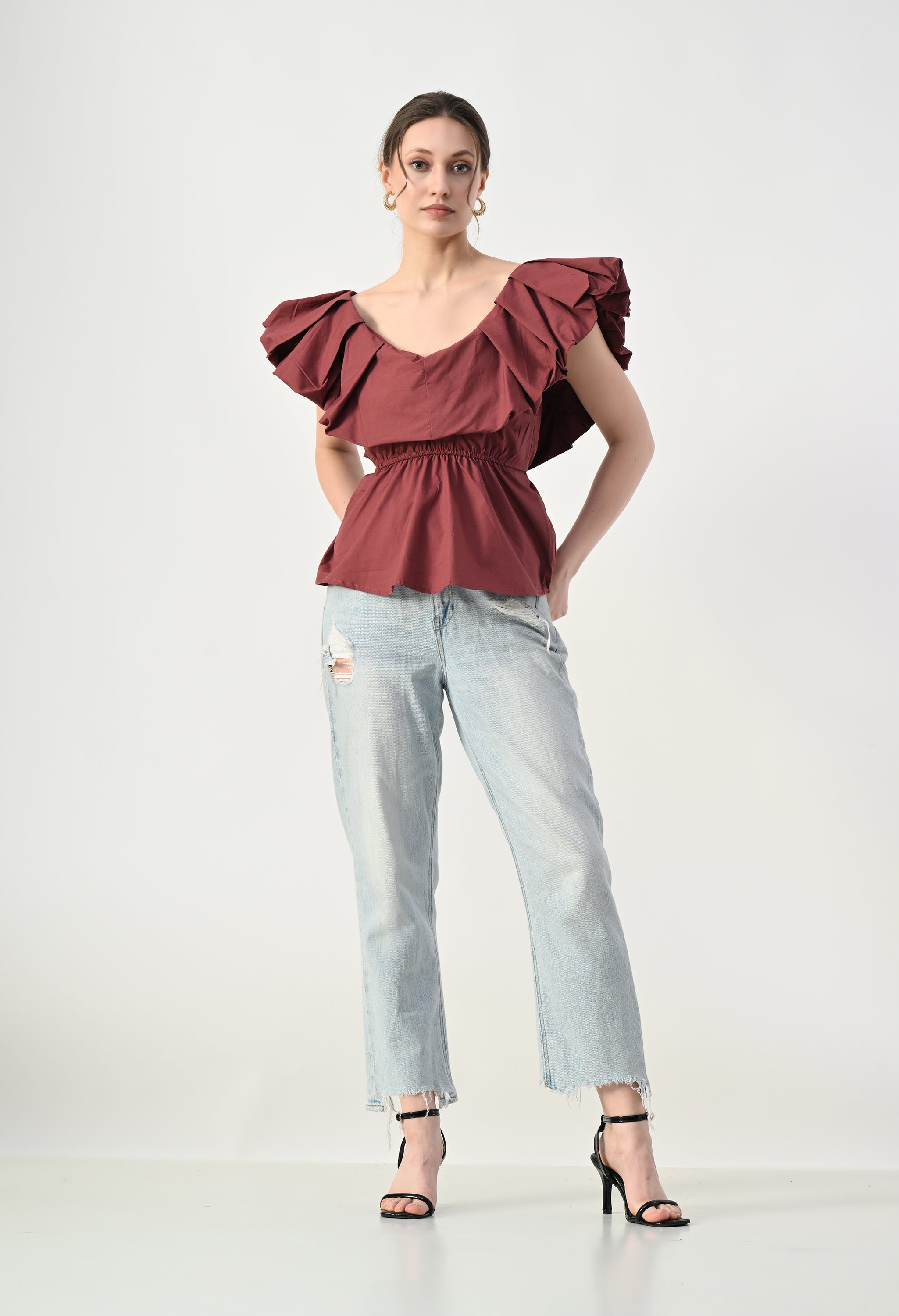 Scarlet Petal Top