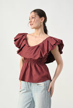 Scarlet Petal Top
