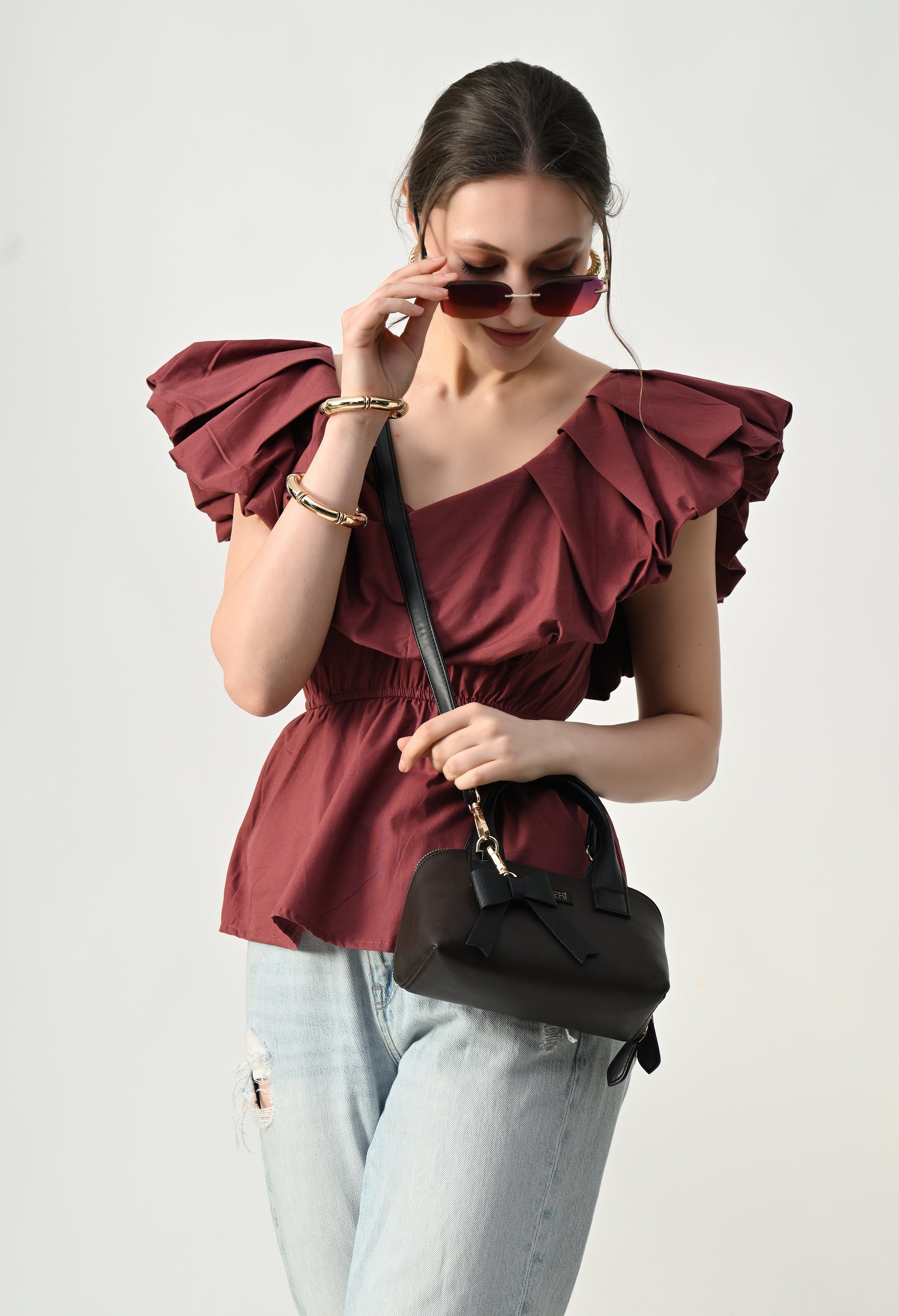 Scarlet Petal Top
