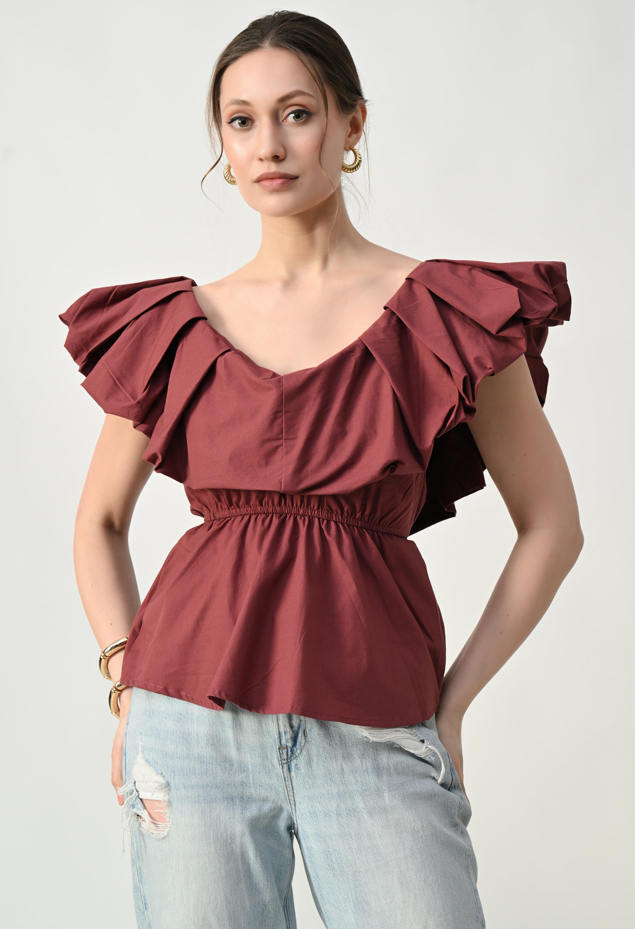 Scarlet Petal Top