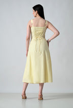 Buttercream Bustier Slit