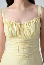 Buttercream Bustier Slit