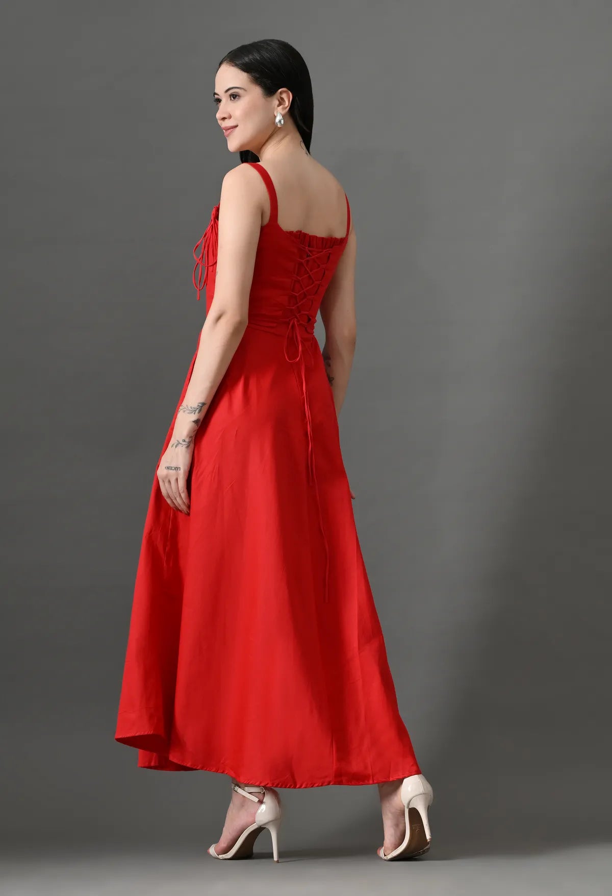 The Marigold Muse Dress Red