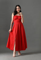 The Marigold Muse Dress Red
