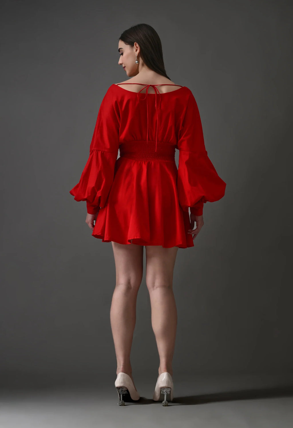 Crimson Muse Dress Red