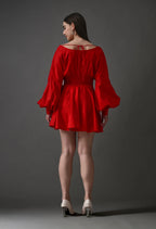 Crimson Muse Dress Red